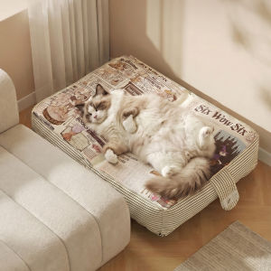 Teekland Creative Book Shaped Foldable Pet Bed Soft Warm Cat Dog Mat 3 Sizes Available Washable and Four Season