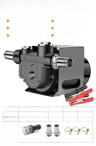 Electric  Oil Pump 12V 24V 220V Self-Priming DC Reverse Rotation Fuel Transfer Pump High Power Cast Iron Construction