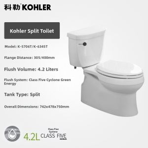 Kohler | 5-Level Whirl Water-Saving Soft-Close Quiet Toilet