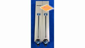Hộp nhấn xà phòng Atmor KAG-HXPN47-grey xám bình xịt xà bông 500ml x2 thiết kế sang trọng nhấn êm siêu bền