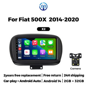 Android Auto Car Radio Stereo for Fiat 500X 2014-2020 Wireless Carplay Intelligent Multimedia Player 2 Din Headunit FM Autoradio