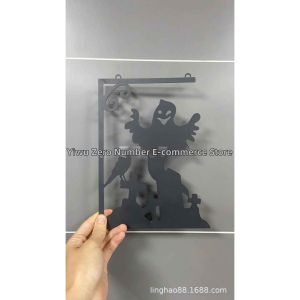 Witch Cauldron Water Leak Effect Wall Silhouette Iron