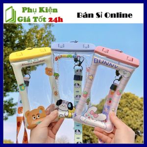 Túi Chống Nước Điện Thoại Hoạt Hình Dễ Thương Có Viền Phao Nổi Trên Nước -  Túi Chống Nước Bảo Vệ Điện Thoại Khi Đi Biển Bơi Lội Loại Đẹp Có Phao Nổi - Túi Bảo Vệ Điện Thoại Chống Nước