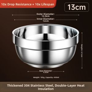 YONGLE | Anti-Scald Insulation Rice & Soup Bowl