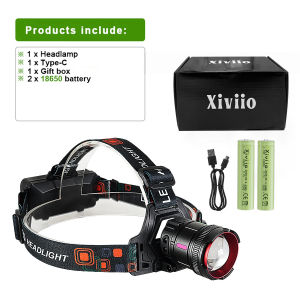 99000000LM New Ultra Powerful LED Headlight 1000W Long Range 4000M Headlamp Motion Sensor Head Flashlight 18650 Fishing Lantern