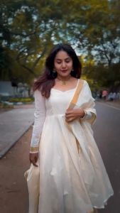 [PRE ORDER] {GOWN+DUPAATA COLLECTION} SIZE:-S TO 5XL FABRIC :SOUTH SILK  BANARASI BORDER~ Delivery Lead Time : 10 days