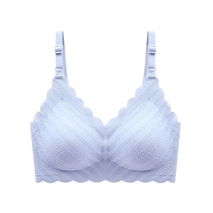 miiow | Maternity Nursing Underwear Front Button Bra Gathered Anti-Sagging Pregnancy Postpartum Milk Feeding Special Chest Vest