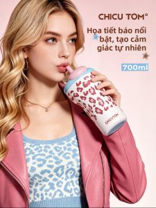 CHICU TOM | Ly Cốc Cách Nhiệt Dung Lượng Lớn Tiện Lợi Mang Đi