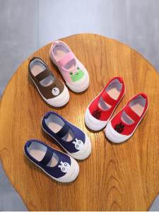 Spring Autumn Girls Canvas Shoes 1 Year Old Kids 2 Girls Ballet Shoes 4 Nursery Indoor 5 Children Dance Boys Cloth Shoes