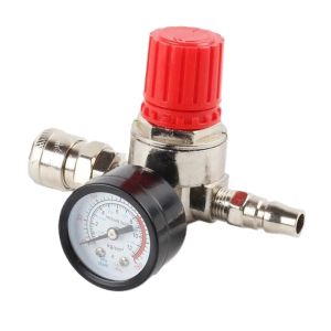 TEKANAI | Van Giảm Áp với Đồng Hồ Đo và Công Tắc Kết Nối Nhanh 140PSI
