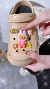 Sandal Baim Selop Tinggi 8CM Aksesoris Labubu Doll Cute EVA Rubber Premium Import 9188-1