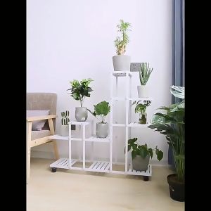 4/5/6/8 Tiers Plant Rack Display Shelf Plant Stand Indoor Outdoor Yard Garden Flower Plant Rack Stands