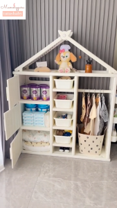 Tutusbaby Kids Clothes Wardrobe & Storage Cabinet (White Color)
