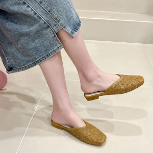 Anti-Slip Flat Bottom Padded Head Slippers Womens Outdoor Wear 2025 New French Style Ultra Popular Sandals Pregnant Women Evening Breeze