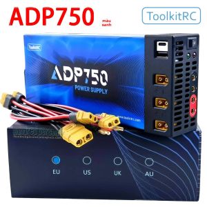 Bộ Sạc Nguồn ToolkitRC ADP750 750W Màu Xanh Dương DC12V 62.5A XT60 Cho Xe Mô Hình Máy Bay Không Người Lái M8D M9 M6D M7 M8P Bộ Sạc DC Thông Minh