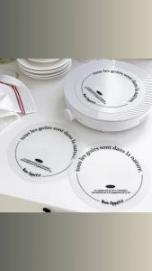 Deerpolly Anti-Slip Heat Resistant Round Induction Cooker Mat Silicone Protective Mat White 3 Pack