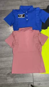 A053 - Áo thun cộc tay cổ trụ cánh tiên tập golf tennis cầu lông thể thao gym yoga nữ vải thun lạnh mịn mát