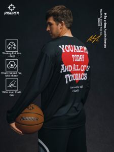 Rigorer | Áo Thun Tay Dài Form Rộng Chất Liệu Dri-Fit Mới Thu