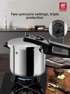 ZWILLING | Adjustable Gas Compatible Stainless Steel Pressure Cooker 6L
