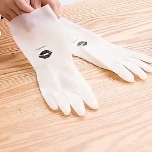 Sarung Tangan Karet Tebal Anti Air Sarung Tangan Silikon Cuci Piring Dapur Pemakaian Serbaguna Ukuran Untuk Pria & Wanita