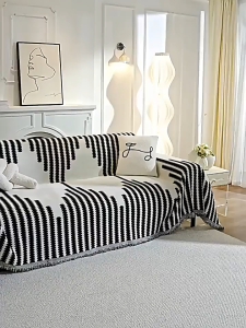 1/2/3/4 Seater Soft Chenille Sofa Cover Double Sided Four Seasons Universal Non-slip Sofa Towel Blanket for Living Room Home Decor