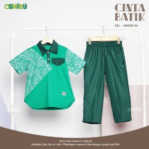 SETELAN ANAK LAKI LAKI KEMEJA  SET ANAK CINTA BATIK SERIES OSHIBY USIA 2-12 TAHUN