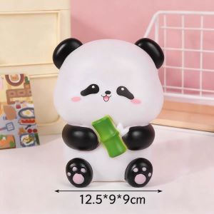 Cute Bear Night Light Cartoon Star Lamp Bedroom Healing Desktop Decoration Gift for Girls Atmosphere Sense Resin Craft