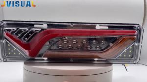2Pcs 12V/24V Car Trailer Trucks Tail Lights Car LED Rear Tail Light Running Turn Signal Rear Lamps Lorry Bus Taillight Parts