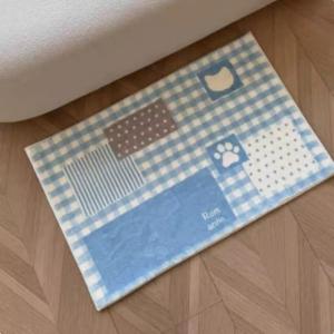 VIKAMA Korean-Style Fresh Carpet Bathroom Absorbent And Anti-Slip Floor Mat Girls Room Decoration Home Area Small Carpet