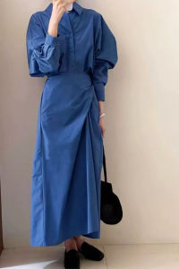 CHOUXIE | Đầm Xanh Độc Đáo Sang Trọng với Thiết Kế Định Hình eo