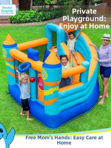 Doctor Dolphin | Indoor Outdoor Bouncy Castle Slides Combo Playset