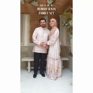 [Sarimbit SALE]  HIRA - Rumah Senja Series Family Set Hijabwanitacantik | Sarimbit Lebaran - Dress Gamis Baju Koko