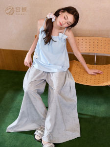 GONGDIE | Cool Summer Cartoon Loose Long Pants Tank Sleepwear