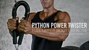 MAXXGYM Spring Arm Strength Hand Gripper Power Twister Resistance Bend Bar for Fitness Chest Forearm Strength Training 20/30/40/50kg Spring Arm Strength Hand Gripper Power Twister Resistance Bend Bar for Fitness Chest Forearm Strength Training Gym Equi