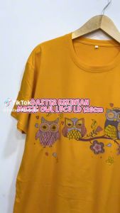 Bistar Dress Jumbo Long OWL Bahan Cotton Combed Premium 24s BSR 28