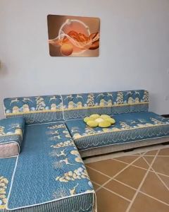 90*180/210cm ผ้าคลุมโซฟา ผ้าปูโซฟา 1/2/3/4 ที่นั่ง เบาะรองนั่งโซฟา ผ้าคลุมโซฟา แอล เรียบง่าย นุ่มสบาย ทนทานต่อการสึกหรอและป้องกันการข่วนแมว