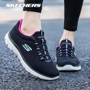 Skechers | Giày Đi Bộ Nữ Đế Mềm Thoáng Khí Kiểu Slip-On