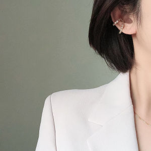 Elegant Double Layer Ear Cuff No Piercing Needed Fashionable Round Ring Ear Hoop Pain Free Womens Jewelry Accessory