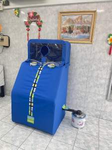 ตู้อบสมุนไพร N03s สีน้ำเงิน พร้อมที่อบผม