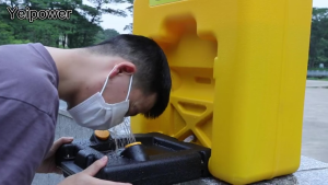 An LAN MALL【COD】53L Eye Washer Simple Double-Mouth Mobile Emergency Eye Washer Plastic 14 GallonEye Wall-Mounted Eye Washer Factory Inspection