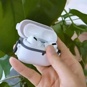 Double Lock เคส สำหรับ Airpods 4 PRO2 พร้อมขอเกี่ยว