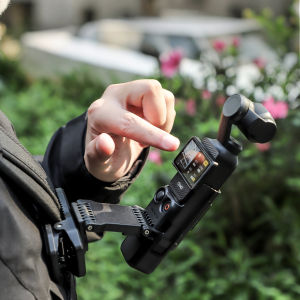 SUNNYLIFE Backpack Clip Mount for DJI Pocket 3 | Extendable Rotatable Magnetic Holder - Hands-Free Vlogging Cycling Hi