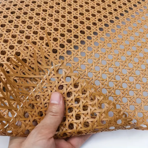 Plastic Rattan Webbing Roll Handwoven Synthetic Poly Rattan Faux Cane Mesh-Open Weave for DIY Home Decor Projects