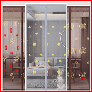 Vách Ngăn Cửa Chống Muỗi Bằng Lưới Kim Cương Mùa Hè Vách Ngăn Cửa Từ Tính Không Cần Khoan Cho Phòng Ngủ Vách Ngăn Cửa Bằng Vải