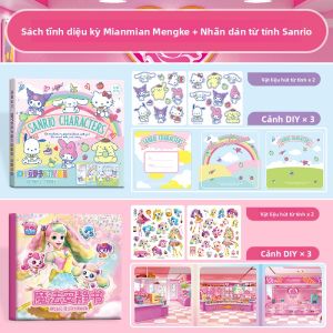 HPRETTY | Sách Nhãn Dán Giáo Dục cho Bé Gái 3-6 Tuổi