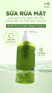 Sữa Rửa Mặt oh!oh! GlyZ Everyday Younger Cleanser 200g