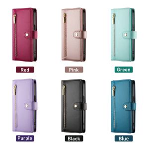 For Google Pixel 9 9A 9 Pro XL / Pixel 8 8A 8 Pro / Pixel 7 7A 7 Pro / Pixel 6 6A 6 Pro Magnetic Leather Wallet 9 Card Slot Flip Cover Casing