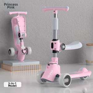 3-in-1 Folding Childrens Scooter