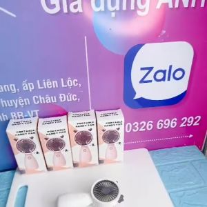 Quạt Tích Điện Cầm Tay Mini Có Sạc Loại Tai Thú ( JL8802)