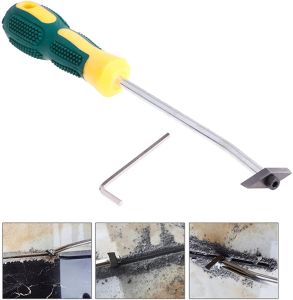 4 In 1 Tungsten Steel Grout Removal Tool Ceramic tile grout remover Tile Gap Cleaner Cone for Floor Wall Seam Cleaning Hand Tool